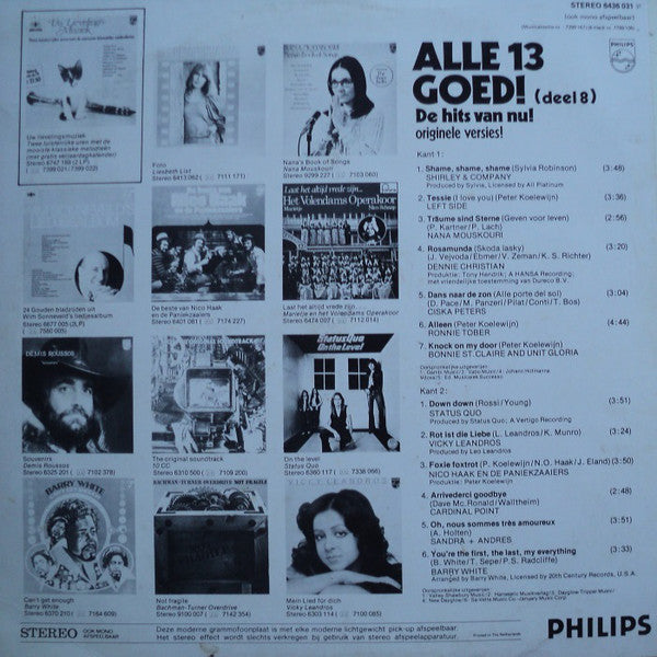 Various - Alle ** Goed! Deel * (LP) Vinyl LP Vinyl Very Good (VG) <br> Hoes Good Plus (G+)
