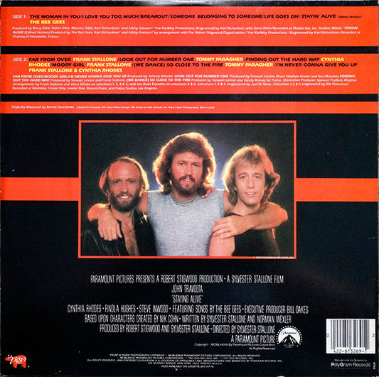 Various - Staying Alive (The Original Motion Picture Soundtrack) (LP) Vinyl LP Vinyl Zeer Goed / Hoesje Goed "VINYLSINGLES.NL"