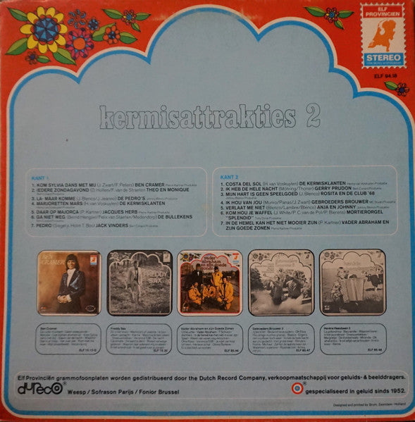 Various - Kermisattrakties * (LP) Vinyl LP Vinyl Very Good (VG) <br> Hoes Good Plus (G+)