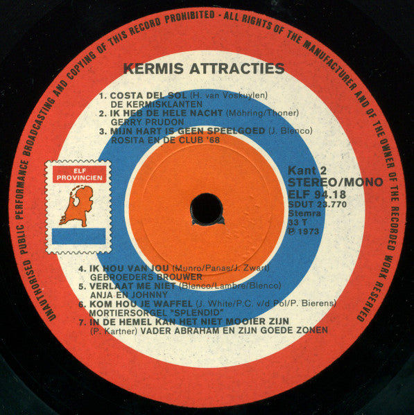 Various - Kermisattrakties 2 (LP) Vinyl LP