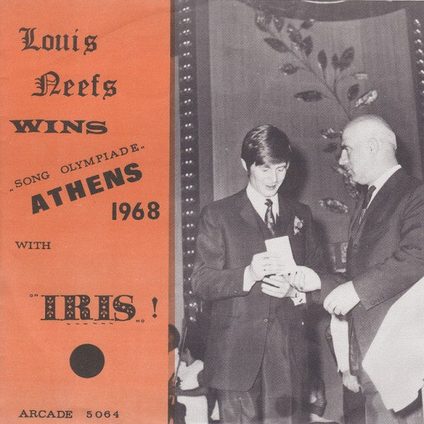 Louis Neefs - Iris Vinyl Singles Vinyl Very Good (VG) <br> Hoes Good Plus (G+)