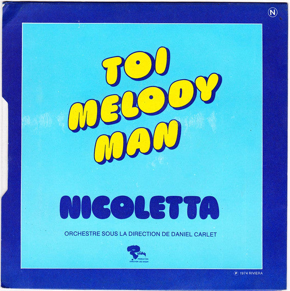 Nicoletta - Glory Alleluia Vinyl Singles Vinyl Very Good (VG) <br> Hoes Good Plus (G+)