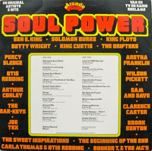 Various - Soul Power (LP) Vinyl LP Vinyl Very Good (VG) <br> Hoes Good Plus (G+)