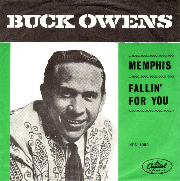 Buck Owens - Memphis Vinyl Singles Vinyl Very Good (VG) <br> Hoes Good Plus (G+)
