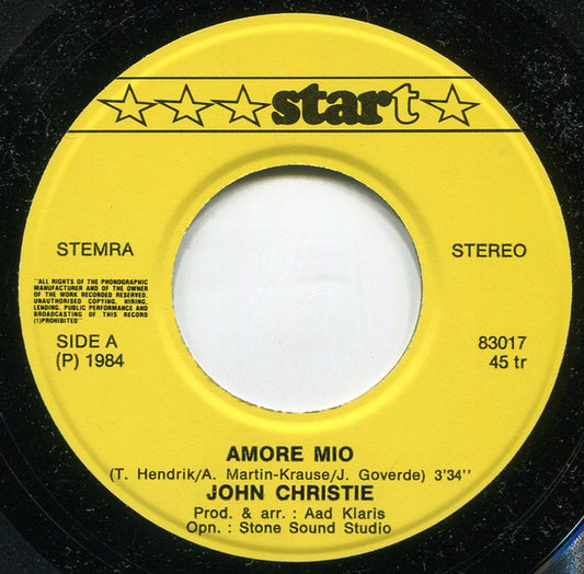 John Christie - Amore Mio