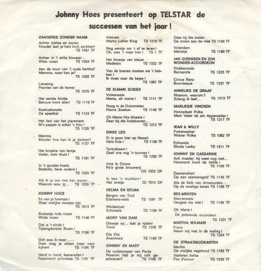 Johnny En Mary - Parijs Bij Nacht (B-Keus)