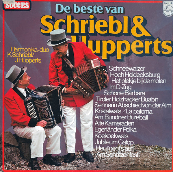 Harmonica Duo K. Schriebl / J. Hupperts - De beste van Schriebl & Hupperts (LP) Vinyl LP Vinyl Very Good (VG) <br> Hoes Good Plus (G+)