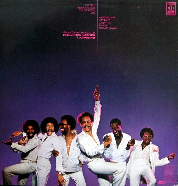 Commodores - Midnight Magic (LP) Vinyl LP Vinyl Very Good (VG) <br> Hoes Good Plus (G+)