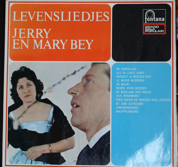 Jerry En Mary Bey - Levensliedjes (LP) (B-Keus) Vinyl LP Vinyl Very Good (VG) <br> Hoes Good Plus (G+)