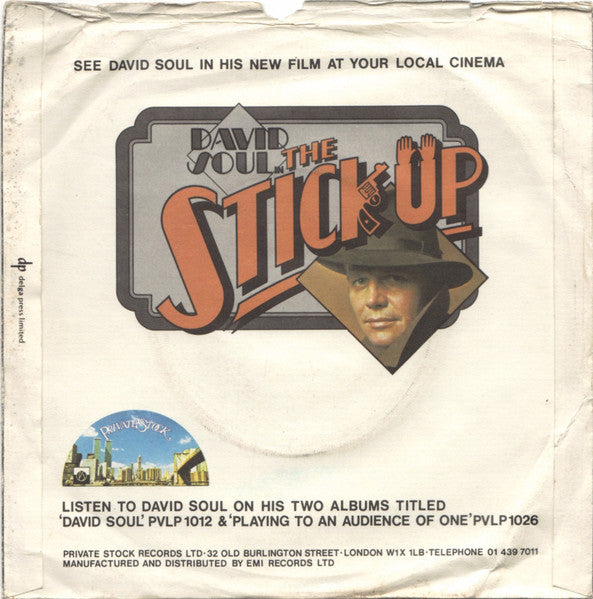 David Soul - It Sure Brings Out The Love In Your Eyes Vinyl Singles Vinyl Very Good (VG) <br> Hoes Good Plus (G+)