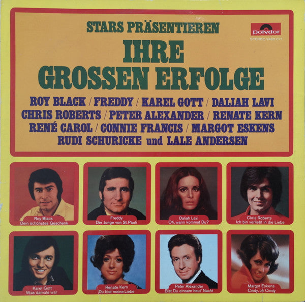 Various - Stars Präsentieren Ihre Grossen Erfolge (LP) Vinyl LP