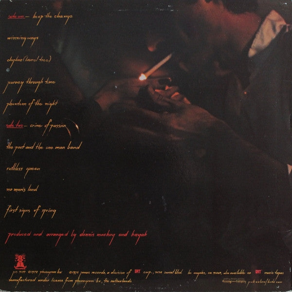 Kayak - Phantom Of The Night (LP) Vinyl LP Vinyl Very Good (VG) <br> Hoes Good Plus (G+)