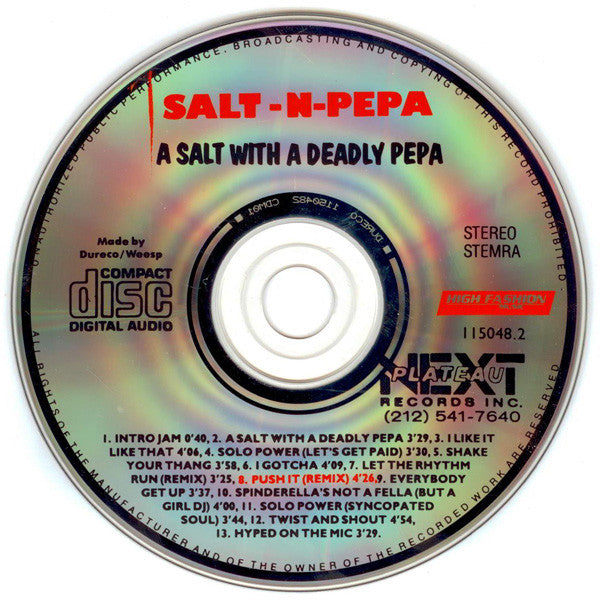 Salt 'N' Pepa - A Salt With A Deadly Pepa (CD) Compact Disc Goede Staat
