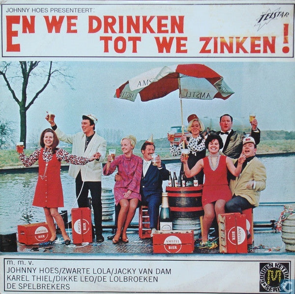 Various - En We Drinken Tot We Zinken (LP) Vinyl LP Vinyl Very Good (VG) <br> Hoes Good Plus (G+)