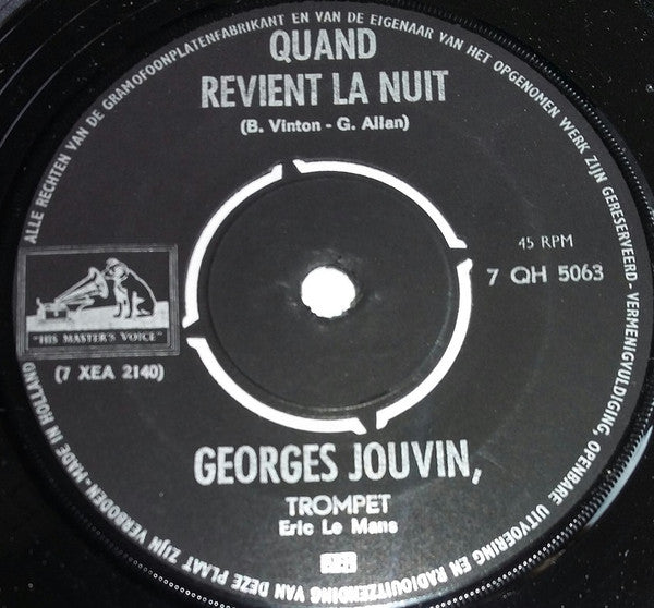 Georges Jouvin - Le Silence Vinyl Singles Vinyl Very Good (VG) <br> Hoes Generic
