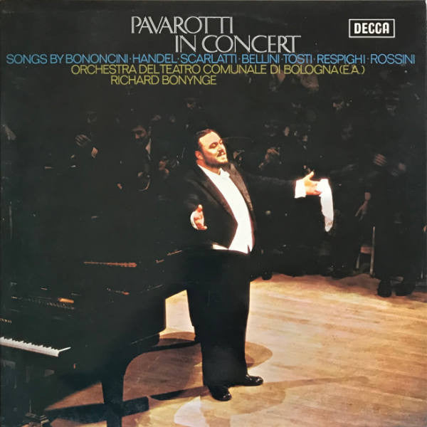 Luciano Pavarotti - Pavarotti In Concert (LP) Vinyl LP Vinyl Very Good (VG) <br> Hoes Good Plus (G+)