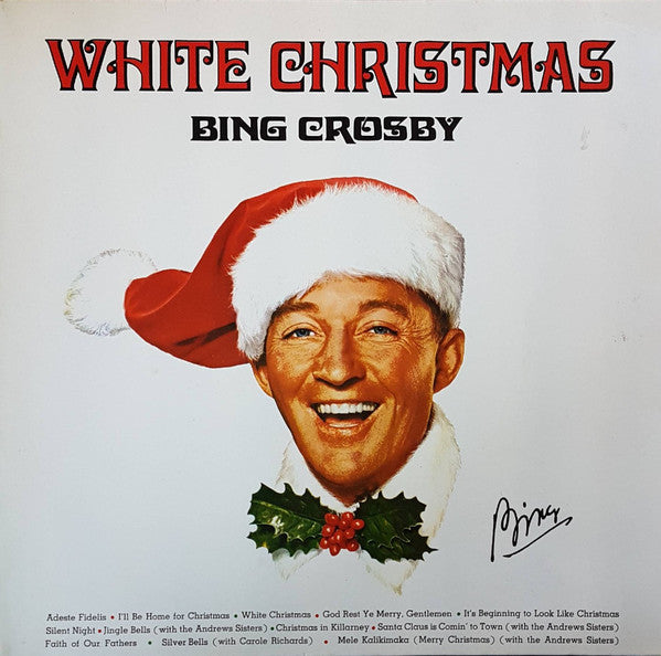 Bing Crosby - White Christmas (LP) Vinyl LP Vinyl Very Good (VG) <br> Hoes Good Plus (G+)