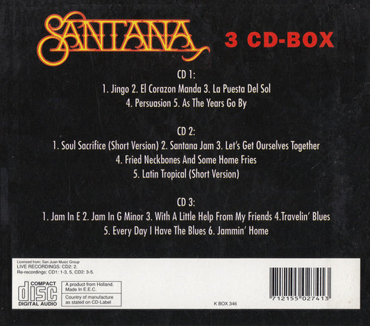 Santana - Santana (CD) Compact Disc Goede Staat "VINYLSINGLES.NL"