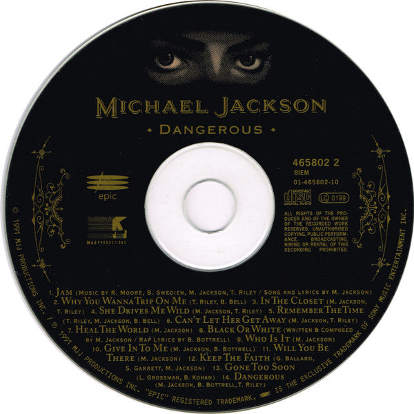 Michael Jackson - Dangerous (CD) Compact Disc Goede Staat