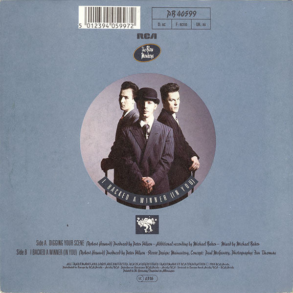 Blow Monkeys - Digging Your Scene Vinyl Singles Vinyl Very Good (VG) <br> Hoes Good Plus (G+)