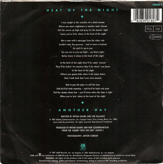 Bryan Adams - Heat Of The Night