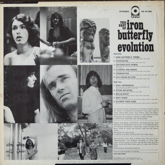 Iron Butterfly - The Best Of Iron Butterfly Evolution (LP) Vinyl LP Vinyl Zeer Goed / Hoesje Goed "VINYLSINGLES.NL"