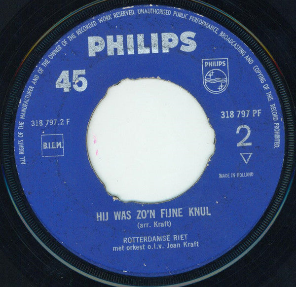 Rotterdamse Riet - Nelis, Niet Kietelen Vinyl Singles Vinyl Very Good (VG) <br> Hoes Good Plus (G+)