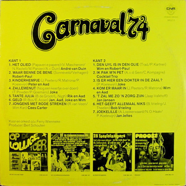 Various - Carnaval '** (LP) Vinyl LP Vinyl Very Good (VG) <br> Hoes Good Plus (G+)