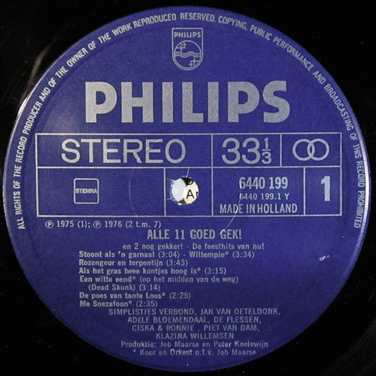 Various - Alle 11 Goed Gek! En 2 Nóg Gekker! Deel 4 (LP) Vinyl LP Vinyl Zeer Goed / Hoesje Goed "VINYLSINGLES.NL"