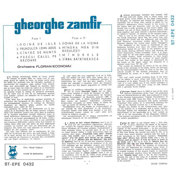 Gheorghe Zamfir – Pan-Pipe • Flûte De Pan (LP) Vinyl LP Vinyl Very Good (VG) <br> Hoes Good Plus (G+)