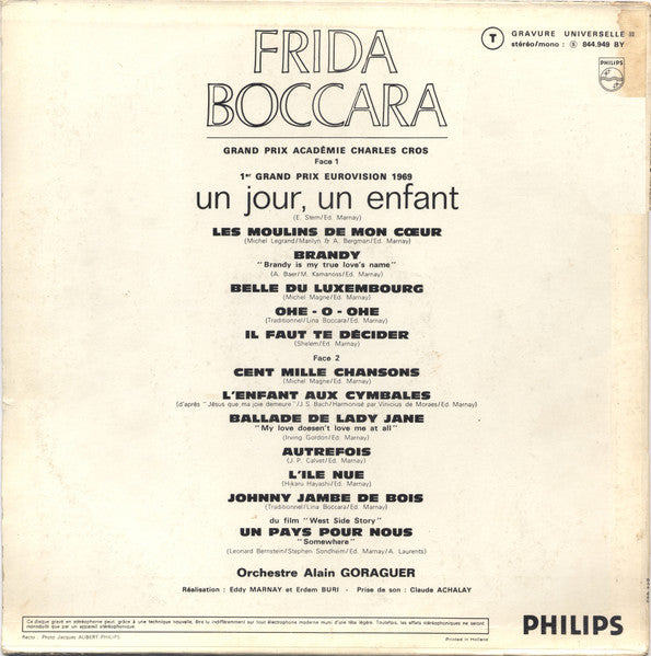 Frida Boccara - Un Jour, Un Enfant (LP) 52005