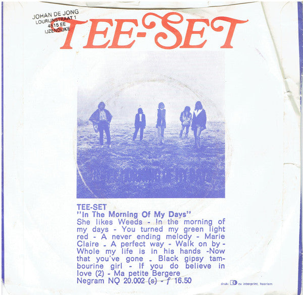 Tee-Set - In Your Eyes (I Can See The Lights) Vinyl Singles Vinyl Very Good (VG) <br> Hoes Good Plus (G+)