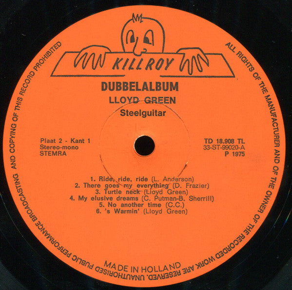 Lloyd Green - Dubbel (LP) Vinyl LP Dubbel Vinyl Very Good (VG) <br> Hoes Good Plus (G+)