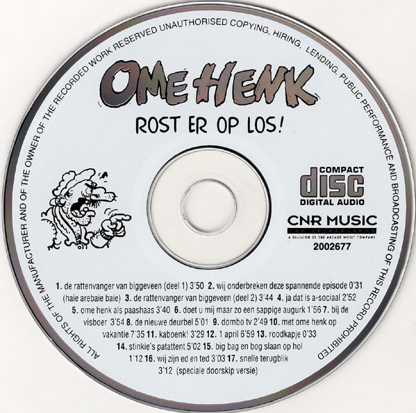 Ome Henk - Rost Er Op Los! (CD) Compact Disc Vinyl Very Good (VG) <br> Hoes Good Plus (G+)