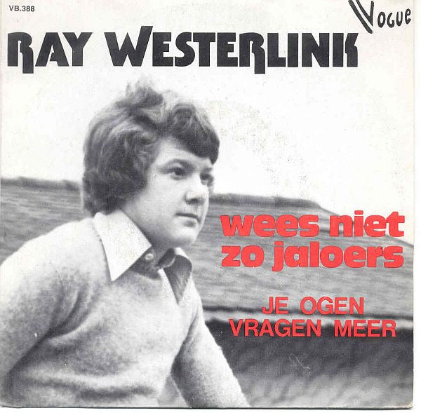 Ray Westerlink - Wees Niet Zo Jaloers Vinyl Singles Vinyl Very Good (VG) <br> Hoes Good Plus (G+)