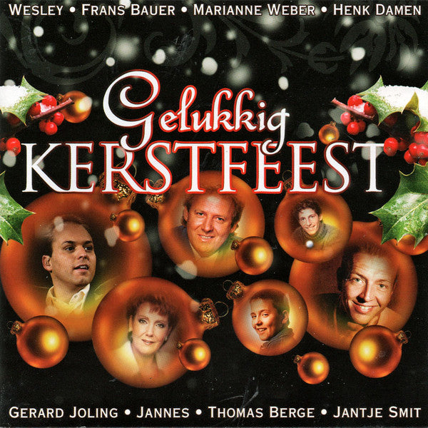 Various - Gelukkig Kerstfeest (CD) Compact Disc Vinyl Very Good (VG) <br> Hoes Good Plus (G+)