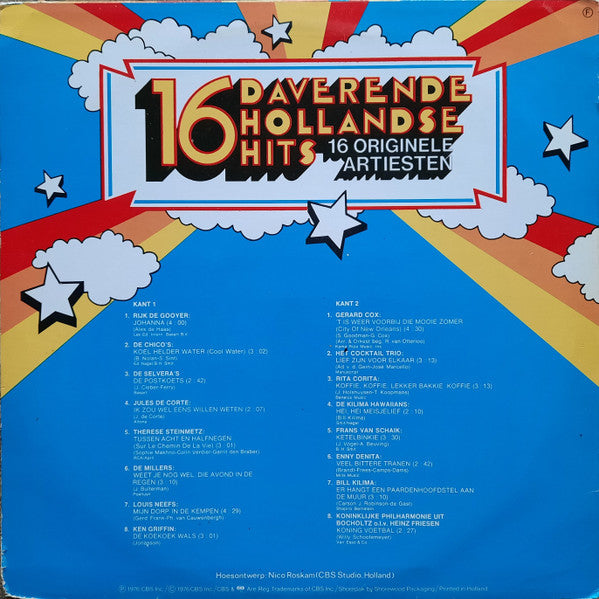 Various - 16 Daverende Hollandse Hits (LP)
