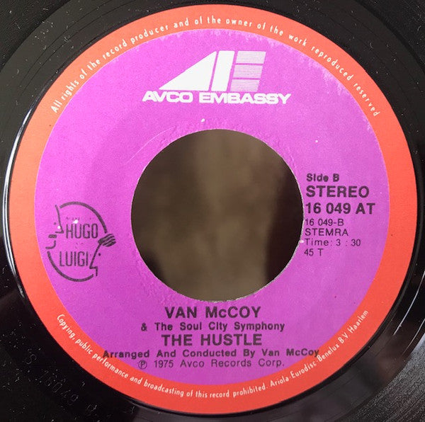 Van McCoy & The Soul City Symphony - Disco Baby Vinyl Singles Vinyl Very Good (VG) <br> Hoes Generic