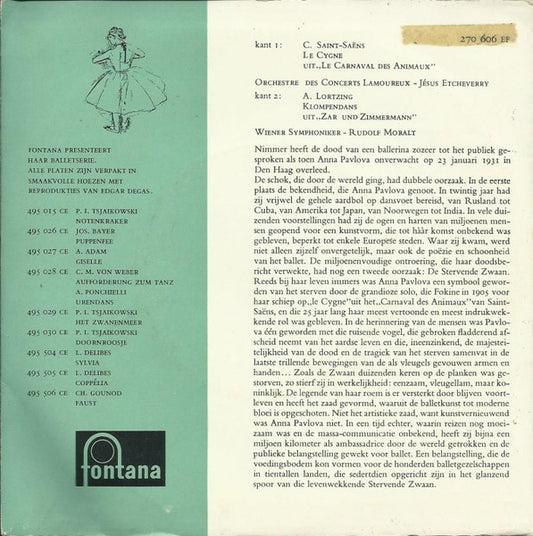 Orchestre Des Concerts Lamoureux / Wiener Symphoniker - De Stervende Zwaan