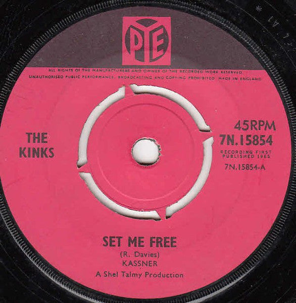 Kinks - Set Me Free Vinyl Singles Vinyl Goed / Hoes Generic