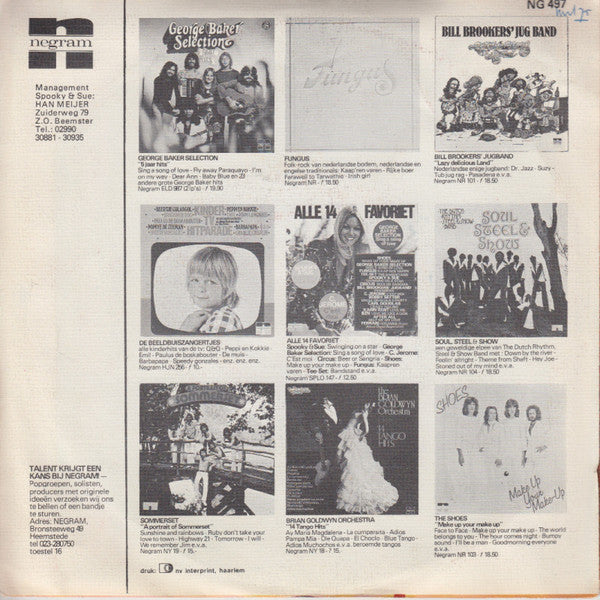 Spooky & Sue - You Talk Too Much Vinyl Singles Vinyl Very Good (VG) <br> Hoes Good Plus (G+)