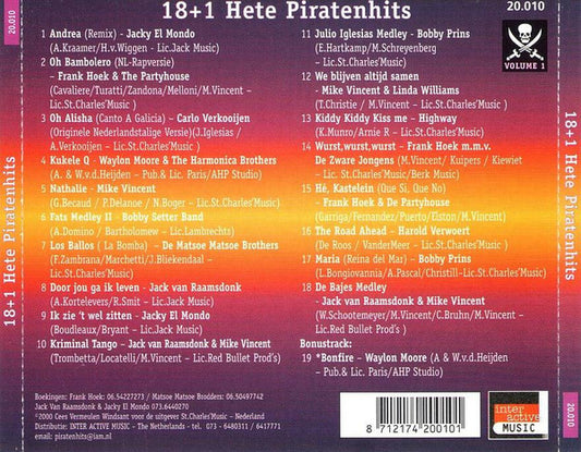 Various - 18+1 Hete Piratenhits Volume 1 (CD) Compact Disc Goede Staat "VINYLSINGLES.NL"