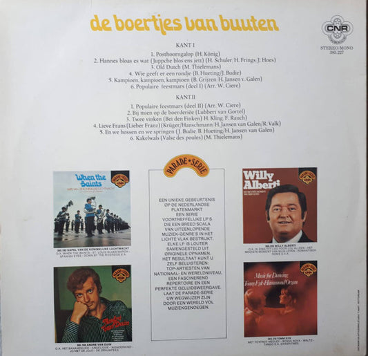 Boertjes Van Buuten - Boertjes Van Buuten (LP) Vinyl LP Vinyl Zeer Goed / Hoesje Goed "VINYLSINGLES.NL"