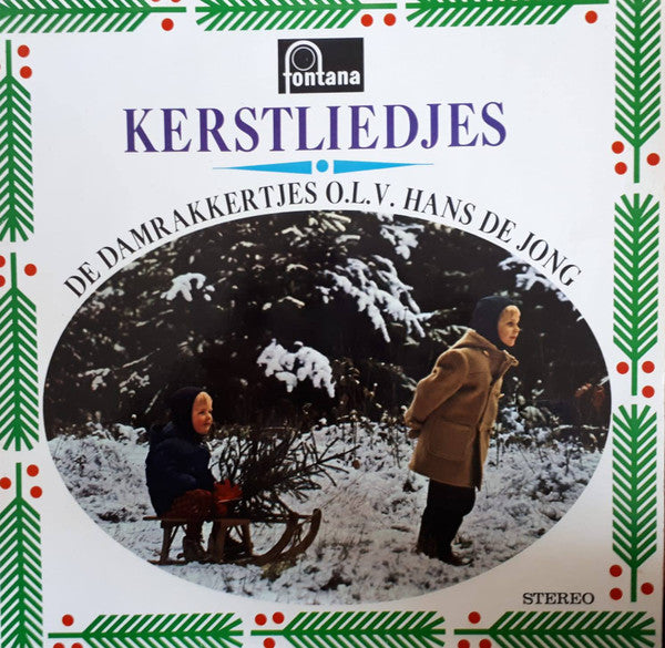 Damrakkertjes - Kerstliedjes (LP) Vinyl LP Vinyl Very Good (VG) <br> Hoes Good Plus (G+)