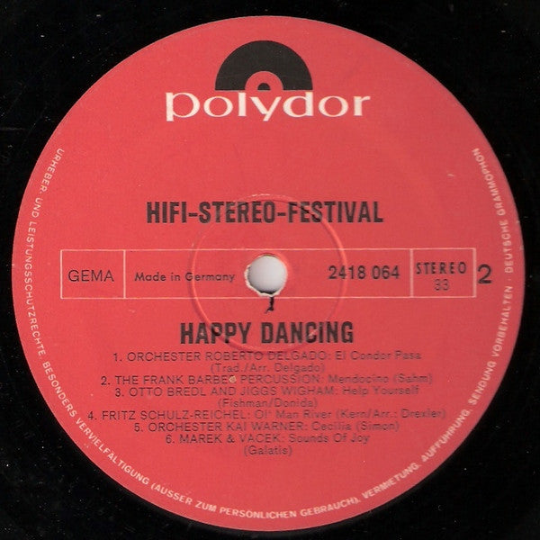 Various - Hifi-Stereo Festival - Happy Dancing (LP) Vinyl LP Vinyl Very Good (VG) <br> Hoes Good Plus (G+)