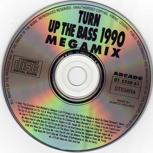 Various - Turn Up The Bass Megamix (CD) Compact Disc Goede Staat