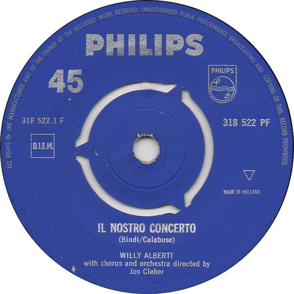 Willy Alberti - Il Nostro Concerto Vinyl Singles