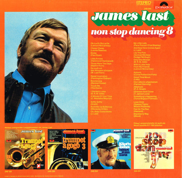 James Last - Non Stop Dancing 8 (LP) Vinyl LP Vinyl Very Good (VG) <br> Hoes Good Plus (G+)