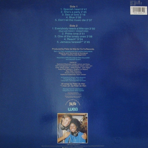 Gerard Joling - Sea Of Love (LP) Vinyl LP Vinyl Very Good (VG) <br> Hoes Good Plus (G+)