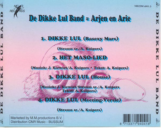 Dikke Lul Band - Dikke Lul (CD) Compact Disc Goede Staat "VINYLSINGLES.NL"